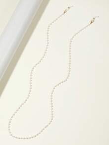 1pc Minimalist Elegant Pearl Eyeglasses Chain, Non-Slip Eyeglass Chain, Fashion Glasses Chain, For Women - Multicolor - View 3