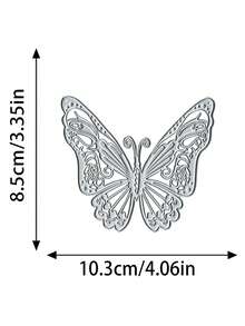 1 Pack Butterfly Style Thin Cutting Mold Handmade DIY Cutting Mold Scrapbook Background Decoration Embossing Template Photo Album Holiday Card Making - Silver-butterfly - View 12