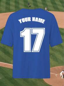 定制狂欢节和情人节、体育赛事、球赛赛事等女式短袖 T 恤 - 在背面添加您自己的文字（数字和姓名或幸运数字等），在正面添加图片（徽标/符号/照片/朋友照片/自拍/喜欢的图案），设计您自己的个性化双面印花 T 恤，时尚、时尚、时髦、休闲、简约时尚、个性化、定制、定制、独特、男士服装、胶囊衣橱、男士基本款/街头风格、送给他、男朋友、家人、朋友的理想礼物、生日、度假/节日、上学/比赛、运动/登山、女士夏装