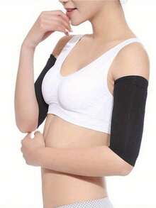 2 Pcs Compression Arm Sleeves, Slimming Arm Shaper, Suitable For Fitness Exercise, Slim And Tight Elastic Elbow Shaper Gym Gym Accessories Coderas - Multicolor - View 8