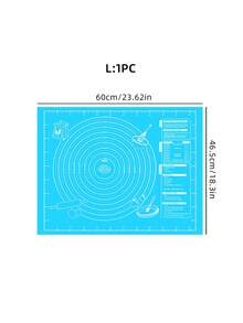 1pc Kneading Mat - Non-Stick, Durable And Easy To Clean - Blue/Red/Pink/Purple/White Options, Convenient Cleaning, Suitable For Cookie, Dough, Cake Baking, Essential Baking Tool For Chinese Pastries, Great For Halloween, Christmas, Easter, Thanksgiving - - - View 10