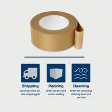 Brown Packing Tape, Kraft Paper Tape Brown Gummed Tape For Packing Boxes, Shipping Cardboard ,Ncoated Paper Packing Tape Brown Packing Tape For Masking, Sealing
