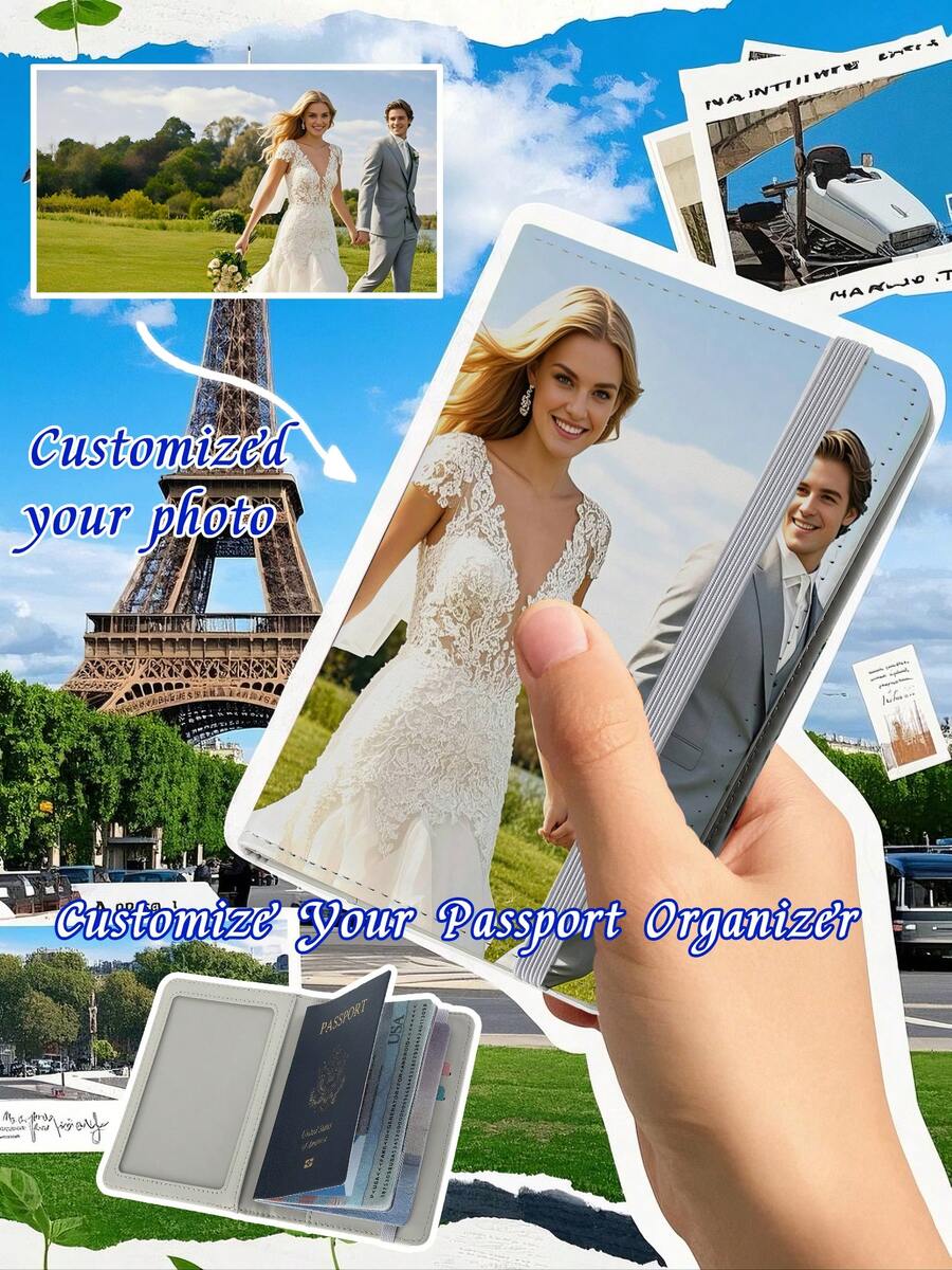 1pc Global Mad Rush! Cross-Border E-Commerce Explosive Passport Storage Portable Bag, Large Capacity, Set Passport, ID Card, Bank Card, Transportation Card And Other Documents Card Storage In One, Scientific Partition, At A Glance. Made Of Lightweight Material, Carrying No Burden. More Can Be Customized Personalized Pattern, Show Unique Taste, Cross-Border Travel Essential Goodies. - Multicolor - View 1