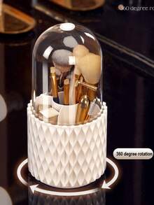 Makeup Brush Holder With 360° Lid Back To School - Multicolor - View 1