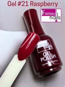 15ml Semi-Permanent Gel Polish 3 Steps Fantasy Nails Gelish Application Professional Use UV - 深紅色 - 查看 2