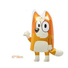 Bluey Bruy 主题气球装饰，生日派对桌面花车装饰 - Bruy、Bingo、完美的派对装饰，给粉丝的惊喜礼物节日派对装饰 - 彩色 - 查看 11