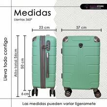 Kit Maletas Viaje Avión Carry on 2pz 10kilos Con Candado De Seguridad Ruedas 360 Set 20+20 Pulgadas Cabina - Multicolor - Ver 4