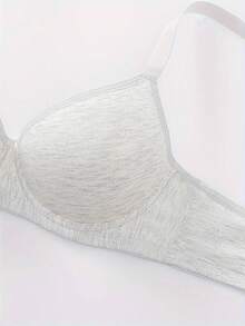 5pcs/Set Solid Color Underwire Bras, Sexy & Comfortable Push-Up Bras - Unpadded, Adjustable Straps - Multicolor - View 9