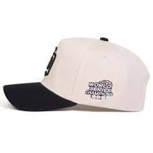 AR 1pc Men's SD Embroidered Baseball Cap, Sports Hat, Adjustable, Sun-Protective, Casual, Suitable For Spring/Autumn Outings, Travel, Beach, Party