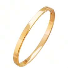 Brazalete de acero inoxidable con broche magnético en forma de elipse, diseño casual y elegante (apropiado para mujeres)