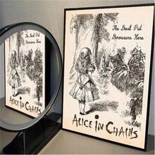 1 Pc Unframed Posters Wall Arts Pop Retro Music Alice In Chains Poster Art Paper Coffee House Bar Room Wall Decor - Multicolor - View 16