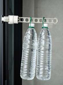 1pc/3pcs Rotary Clip-On 8 Holes Window Clothes Drying Rack, Suitable For Travel, Outdoor Anti-Theft Net Hanger To Dry Clothes