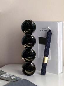 1pc Ombre Bubble Glass Vase (2.47oz/3 Balls, 2.82oz/4 Balls), Lightweight Glass Material, Office, Home, Outdoor, Niche Decor, Photography, Bedroom, Dorm, Craft Gift For Friends, Parents, Colleagues