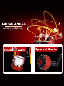 SOUGAYILANG Spinning Fishing Reel,5.2:1 Gear Ratio Freshwater Fishing Reel,0.18-0.35mm Line Capacity,1000-5000 Series With Lightweight And Corrosion Resistant Saltwater Spinning Reel,Suitable For Freshwater Fishing Enthusiasts And Beginners