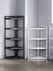 1 Multifunctional Multi-Layer Floor Standing Tripod Storage Rack, Living Room, Kitchen, Bathroom Crevice Storage Rack, Household Toilet Corner Storage Rack