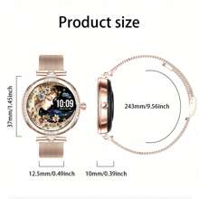 ESFOE Reloj inteligente de moda LIGE para mujer con seguimiento del ciclo menstrual, alarma, recordatorio de inactividad, diseño de esfera personalizable, resistente al agua, múltiples modos deportivos, elegante y casual - un excelente regalo para amigas y esposa