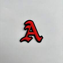 1 Pièce Optionnelle Alphabet Noir Edge Patch Brodé, Fer Sur/insignes, Vêtements Et Accessoires Décoration