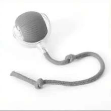 Bola de juguete de silicona rayada recargable por USB para gatos - Un accesorio de juguete interactivo duradero y resistente a mordeduras apto para todas las razas de gatos