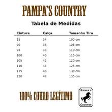 Cinto Country Cavalgada Muladeiro Fivela Grande Rodeio Pampas - Caramelo - Visão 6