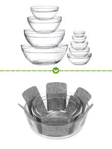 6pcs/Set Pot & Pan Trivet Mats, 3 Different Sizes, Pot Separator, Stacking Pans Protector, Pot Divider Pads For Protecting And Separating Pots And Pans, Great Mother's Day Gift For Mom