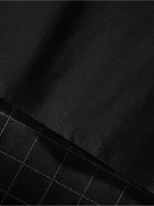 Men's Faith Over Fear Christian T-Shirt With Bible Verse Psalm 118:6 - Black & Golden Inspirational Print Casual Short Sleeve Round Neck Summer Tee For Casual Attire, Comfortable Home Apparel, Nontransparent Material