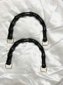 1pc Handmade Woven Bamboo Knot Handle DIY Bamboo Bag Handle Resin Handbag Handle Beach Accessories Daisy