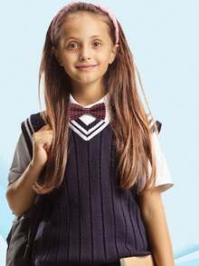 儿童时尚提花双层领结，适合男孩、女孩、戒指持有者、英式风格、婴儿、幼儿、选美、婚礼、日常穿着，年龄 3-16 岁 - 彩色 - 查看 9