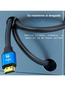 Cable De Alta Velocidad HD 4K 2.0 Compatible Con TV/Laptop/PC/HDTV 1.5M - Negro - Ver 3