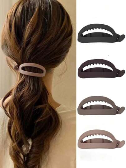 1/4 Stücke matter, einfacher Haarklammer in Bananen-Form, elegantes, vielseitiges Allround-Accessoire für den täglichen und legeren Gebrauch, Haarschmuck für Frauen, Herbst, Reisen, Haarstyling-Utensilien, Frauenzubehör, Herbst, Haarschmuck für Frauen, Haarstyling-Utensilien, Harusachen, Beauty-Accessoires, Geschenke, Reisen, Geschenke für Frauen, Harusachen, Strumpfhalter