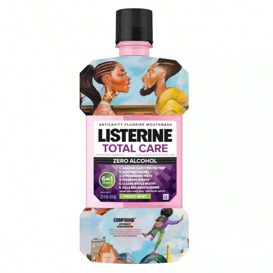 Listerine Total Care Zero Mouthwash - The Whoa Collection Designer Wrap - 1L - 1 - View 1