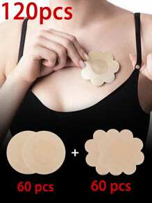 2/6/12 Pcs Reusable Seamless Silicone Nipple Covers - Invisible, Self-Adhesive, Anti-Convex Breast Patches For Women - Comfortable, Breathable, And Easy To Clean Bra Accessories
