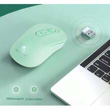 Ratón inalámbrico Macaron de 2,4 GHz, silencioso, ergonómico, 1600DPI, ligero, práctico y colorido - Multicolor - Ver 5
