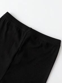 1/2 件儿童凉爽柔软透气 3/4 紧身裤，适合春夏季日常穿着