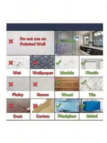 6 pièces Support de balai en plastique, Étagère de rangement domestique, Organisateur de pince à vadrouille adhésif, Porte-brosse, Étagère de rangement pour salle de bain et buanderie, Crochet porte-balai, Pince à balai murale, Porte-vadrouille adhésif, Crochet détachable imperméable et antidérapant, Porte-vadrouille et balai adhésif