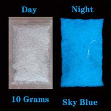 10000 piezas/paquete Granos luminosos de arena azul celeste, partículas resplandecientes para hacer artesanías de cielo estrellado en botellas, decoración de fundas de teléfono, el mejor regalo