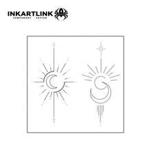 Công nghệ xăm hình mang tính cách mạng của INKARTLINK, Hình xăm bán vĩnh viễn, Trăng sao, Mặt trời, Hình xăm chân thực, Hình xăm hấp dẫn, Hình xăm tạm thời, Không thấm nước, Hình xăm chân thực, Hình xăm thiết kế theo sở thích, Hình xăm nước ép, Hình xăm thực vật - màu đen - Xem 4
