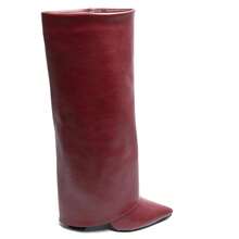 Tall Bottle Body, Pointed Bottle Mouth, Decorative Buckle, And Minimalist Design - Wine Red 9616-1 - View 2
