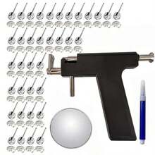 Professional Ear Piercing Gun Kit With 18 Pairs 316 Stainless Steel Stud Earrings-Reusable Ear Piercing Kit For Salon Home Use - Ear Piercing Gun + 18 Pairs Of Ear Studs - View 13