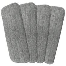 Reusable Microfiber Absorbing Mop Pad Wet And Dry Dual-Use Mop Pad Refill Deep Clean Mop Head Microfiber Mop Head Replacement - 4PCS-gray - View 1