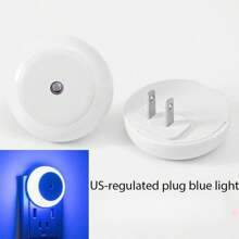 1pc Led Night Light With Dusk-To-Dawn Sensor, Energy Saving, Suitable For Bathroom, Bedroom, Kitchen, Hallway