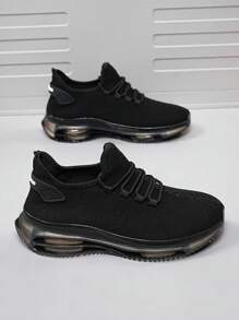 Scarpe da corsa con cuscinetto ammortizzante e assorbimento degli urti, scarpe sportive con lacci comode e traspiranti per uomo