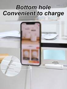 1pc/2pcs Clear Acrylic Computer Monitor Message Board, Modern Minimalist Self-Adhesive Notepad Stationery Mobile Phone Storage Sticky Memo Pad, Suitable For Back To School, Business, Study, Office