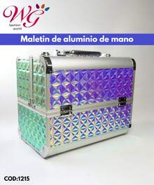 Maletín Multiusos De Aluminio De Mano - Azul - Ver 3