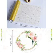 6pcs Table Flags/28*275cm + 36pcs Placemats/33cm, Table Flags & Placemats Set, Suitable For Various Party Decoration