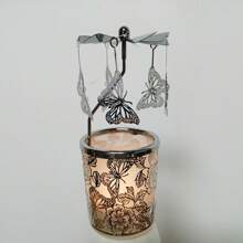 Butterfly Tea Light CandleHolder Rotary Candle Holder Spinning For Festival Gifts