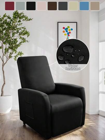 Housses de fauteuil inclinable 4 pièces, housses de canapé inclinable imperméables et extensibles pour fauteuil inclinable Lazyboy avec poche de rangement, protecteur de meuble pour salon