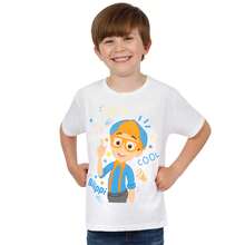 T-Shirt | Blippi Boys' Short Sleeved T Shirt | Kids' Tops - White - View 2
