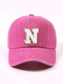 1 st. Kinderen' 26 Letters Baseball Cap Truck Driver Hat, Modieuze Casual Cap Voor Meisjes Terug Naar School Dagelijkse Kleding