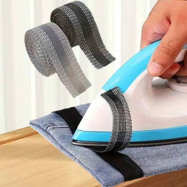 Self-Adhesive Pants Hem Tape, Black Color - No Sewing Required, Easy To Use, Suitable For Clothing Repair And Pants Hem - Durable And Secure