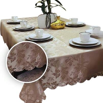 Toalha De Mesa Decoração 4 6 8 10 12 14 Lugares Bonita Estampada Jacquard - Envio Imediato